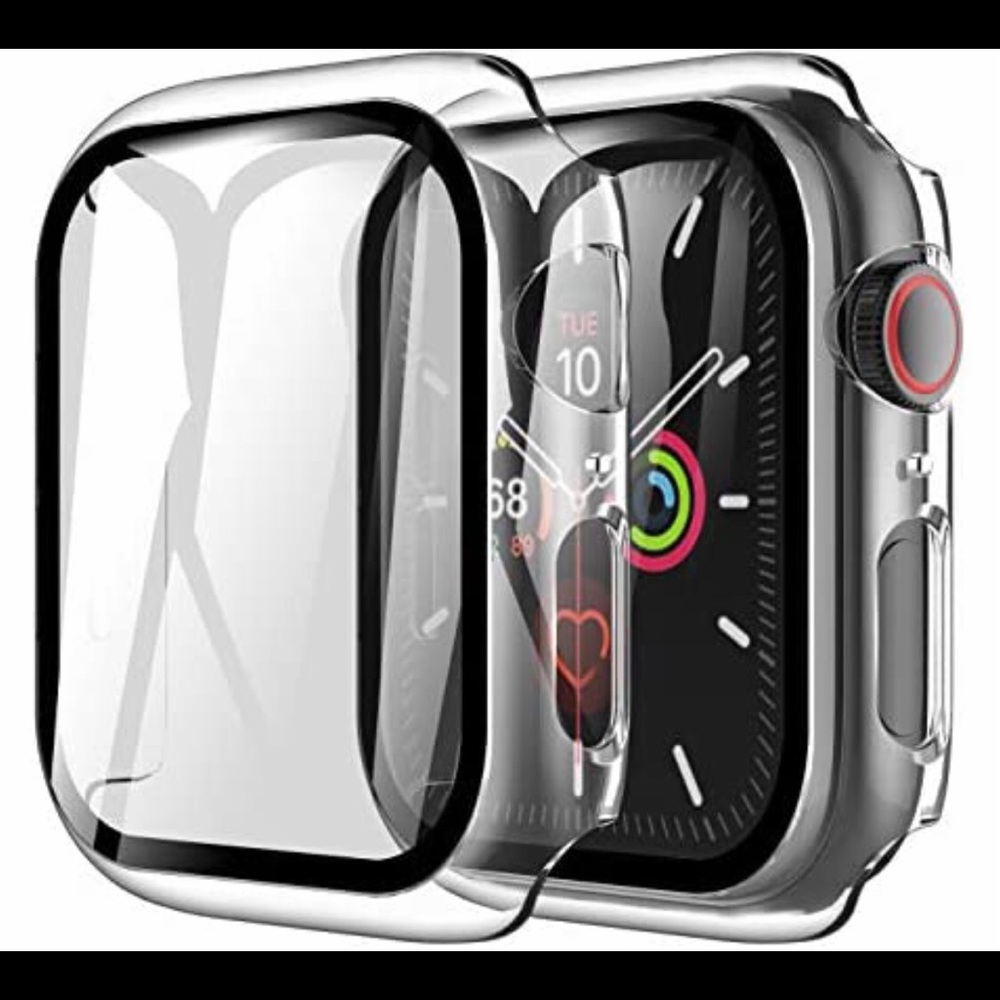LK 3-pack Smartwatch Case Built-In Tempered Glass